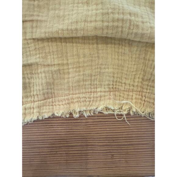 Oli and Hali Oversized Gauze Button Up Yellow‎ Small/Medium - Picture 8 of 8